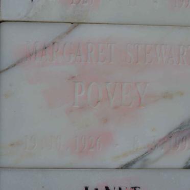 POVEY Margaret Stewart 1926-1993