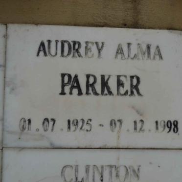 PARKER Audrey Alma 1925-1998