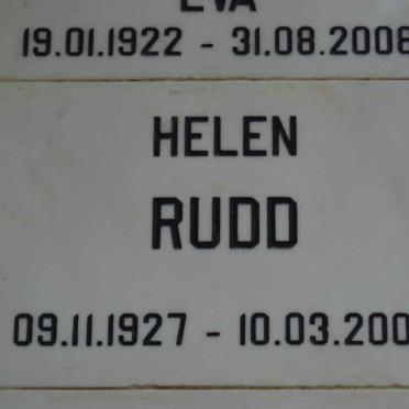 RUDD Helen 1927-2009