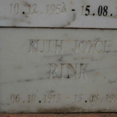 RINK Ruth Joyce 1913-1997