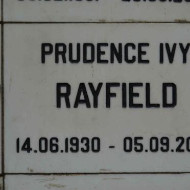 RAYFIELD Prudence Ivy 1930-2007