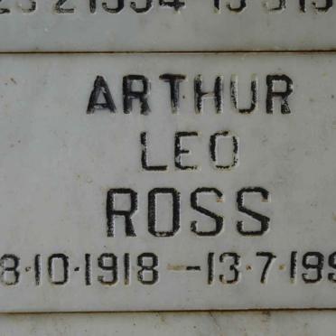 ROSS Arthur Leo 1918-1990