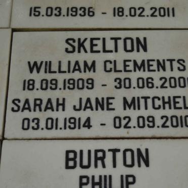 SKELTON William Clements 1909-2001 &amp; Sarah Jane Mitchell 1914-2010