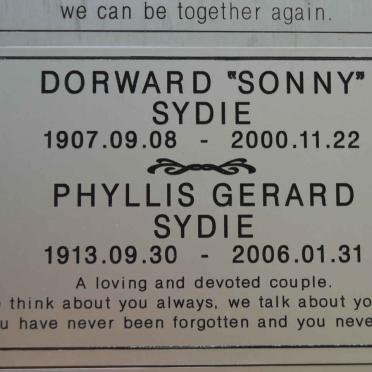 SYDIE Dorward 1907-2000 &amp; Phyllis Gerard 1913-2006
