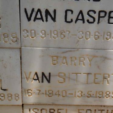 SITTERT Barry, van 1940-1989