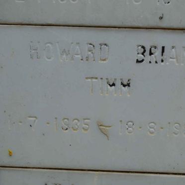 TIMM Howard Brian 1935-1982
