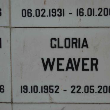 WEAVER Gloria 1952-2006