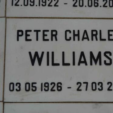 WILLIAMS Peter Charles 1926-2005