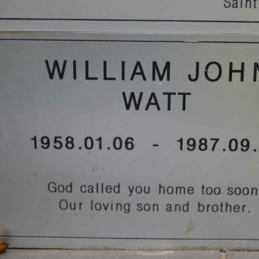 WATT William John 1958-1987