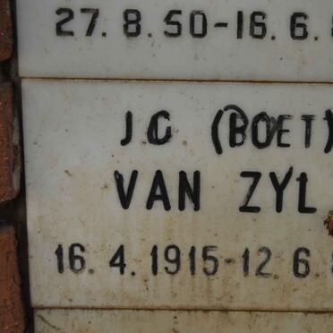 ZYL J.C., van 1915-1985