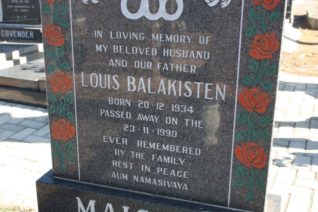 ? Louis Balakisten 1934-1990