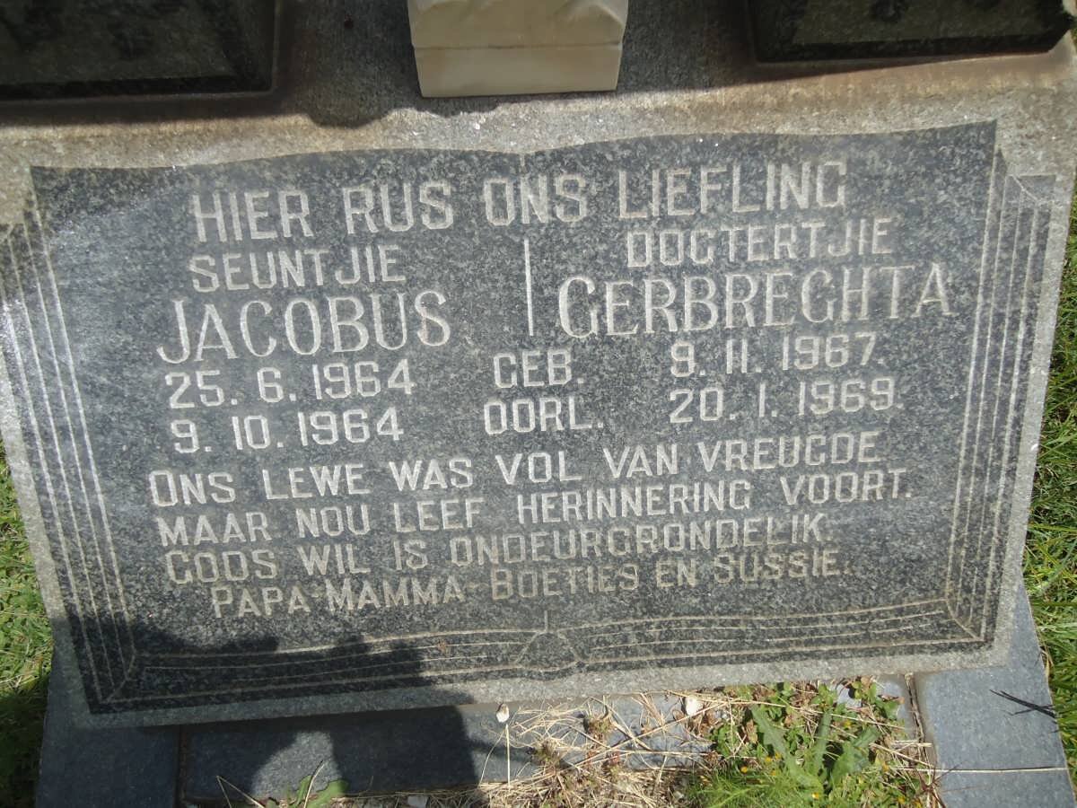 ? Jacobus 1964-1964 &amp; Gerbreghta 1967-1969