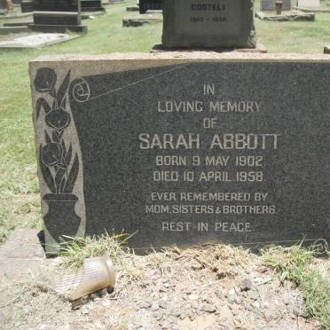 ABBOTT Sarah 1902-1958