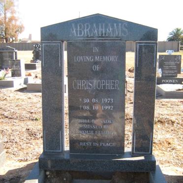ABRAHAMS Christopher 1973-1992