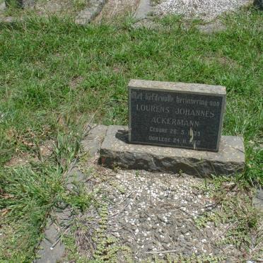 ACKERMANN Lourens Johannes 1939-1960