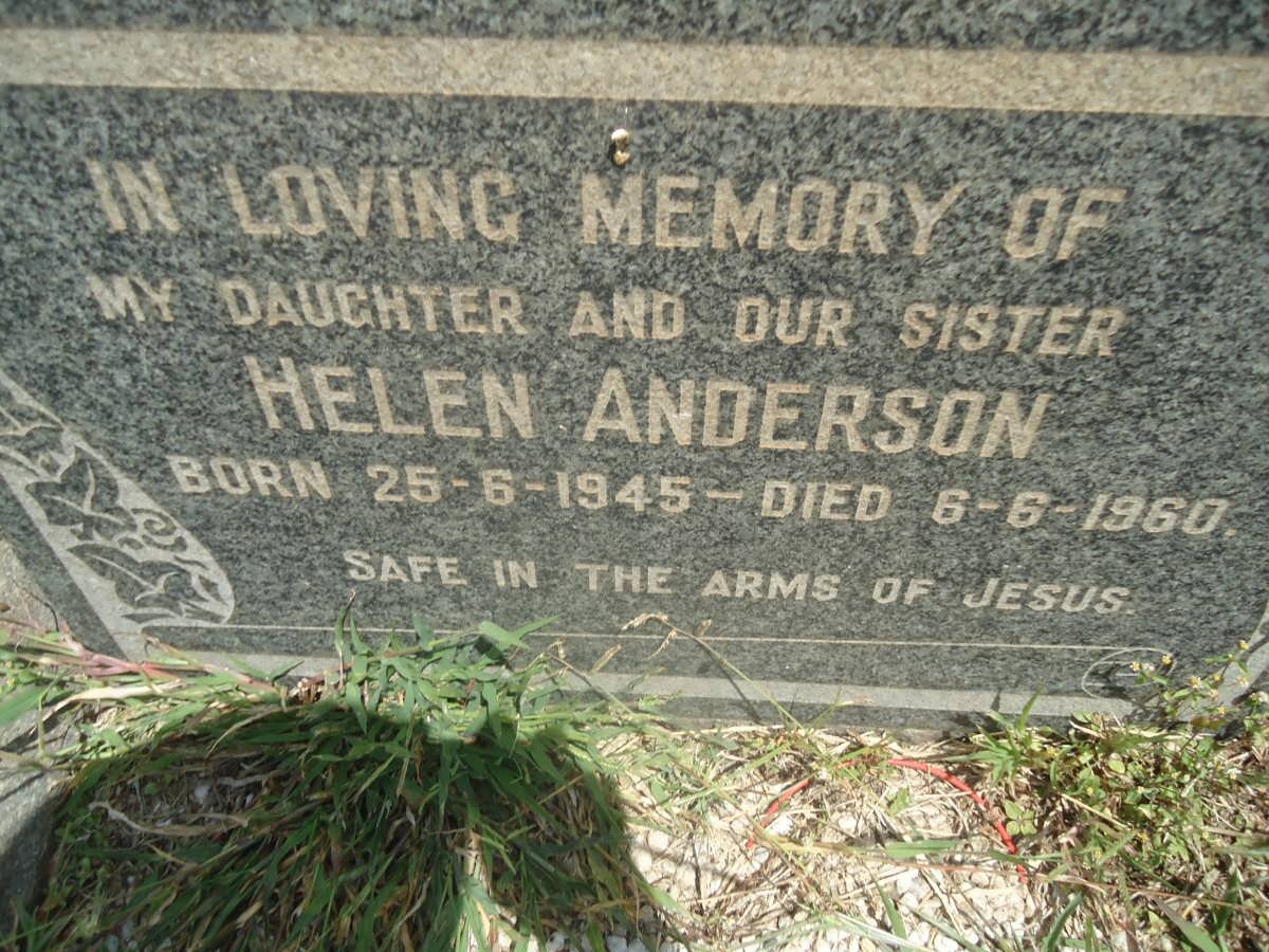 ANDERSON Helen 1945-1960
