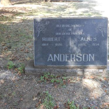 ANDERSON Robert 1864-1926 &amp; Agnes 1869-1934