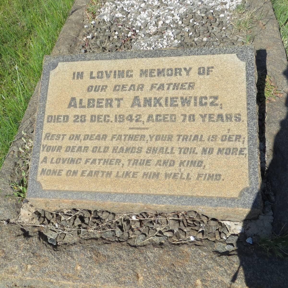 ANKIEWICZ Albert -1942