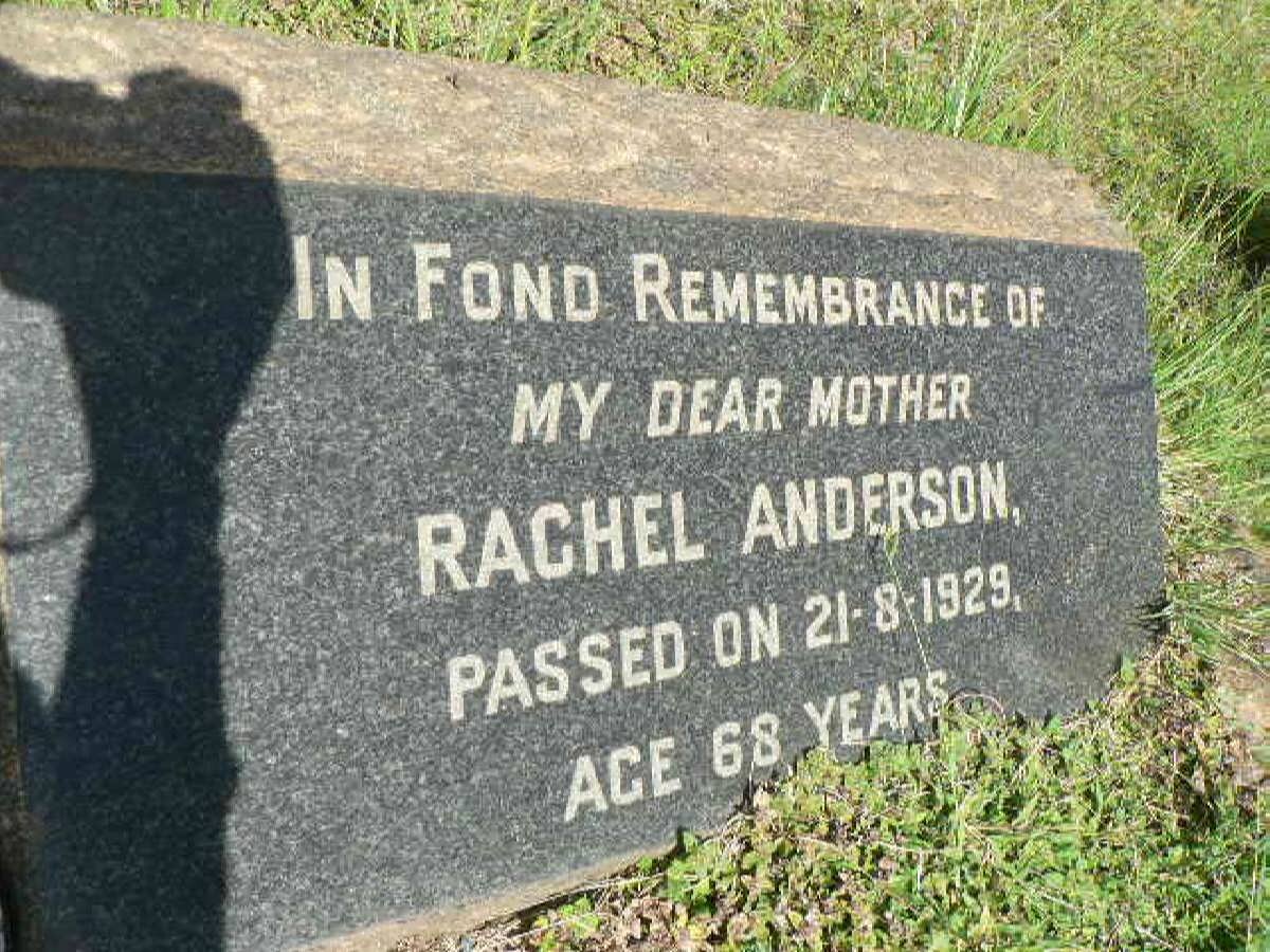 ANDERSON Rachel -1929