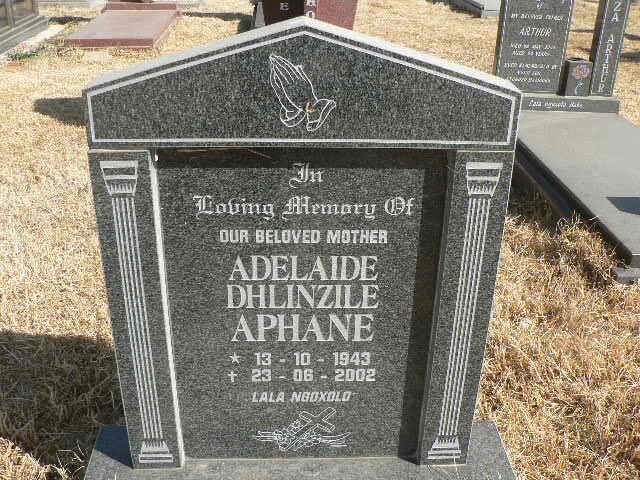 APHANE Adelaide Dhlinzile 1943-2002