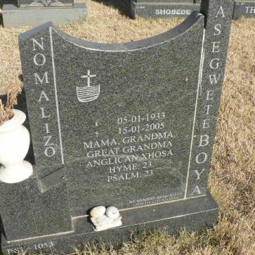 ASEGWETEBOYA Nomalizo 1933-2005