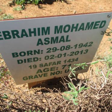 ASMAL Ebrahim Mohamed 1942-2013