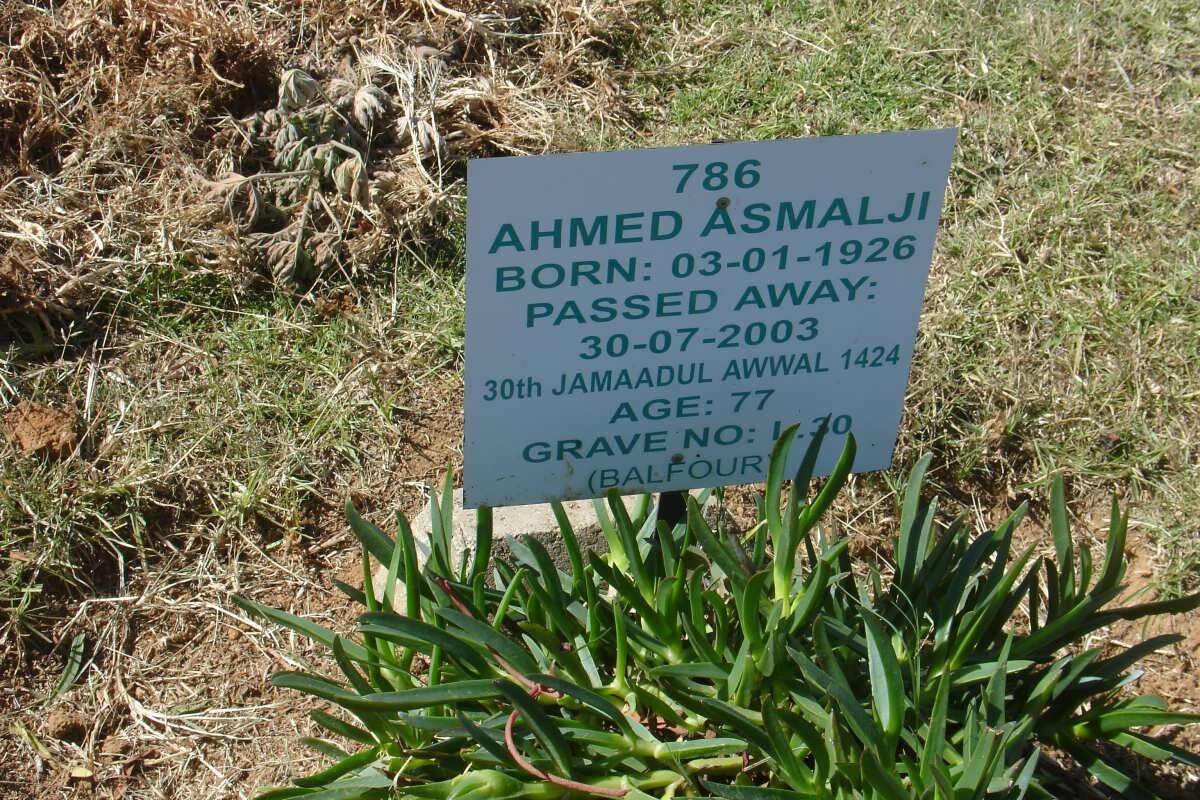 ASMALJI Ahmed 1926-2003