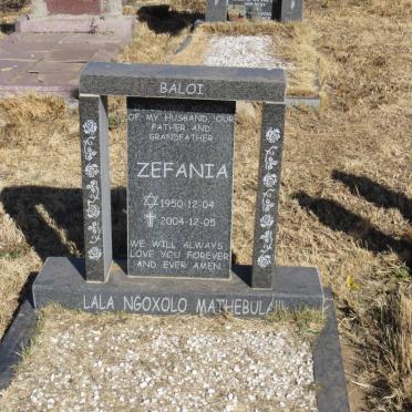 BALOI Zefania 1950-2004