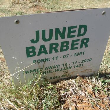 BARBER Juned 1961-2010