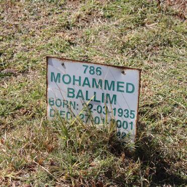 BALLIM Mohammed 1935-2001