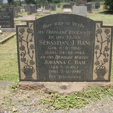 BAM Sebastian J. 1866-1943 &amp; Johanna C. 1883-1949