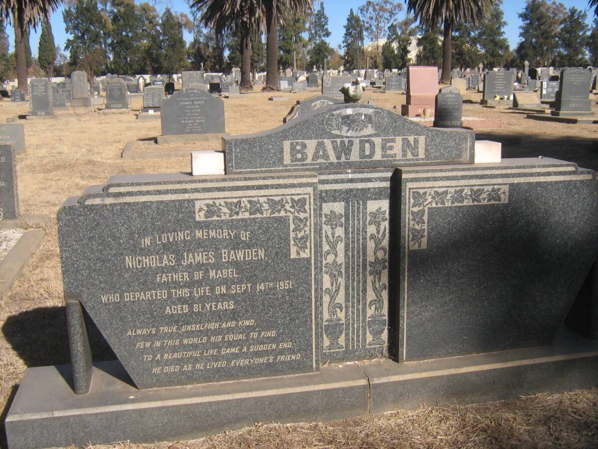 BAWDEN Nicholas James -1951