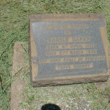 BAKER Harold 1912-1946