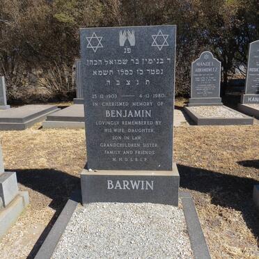 BARWIN Benjamin 1903-1980