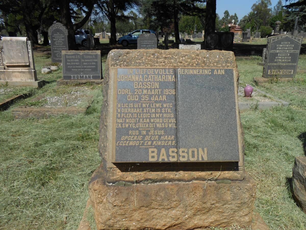 BASSON Johanna Catharina -1936