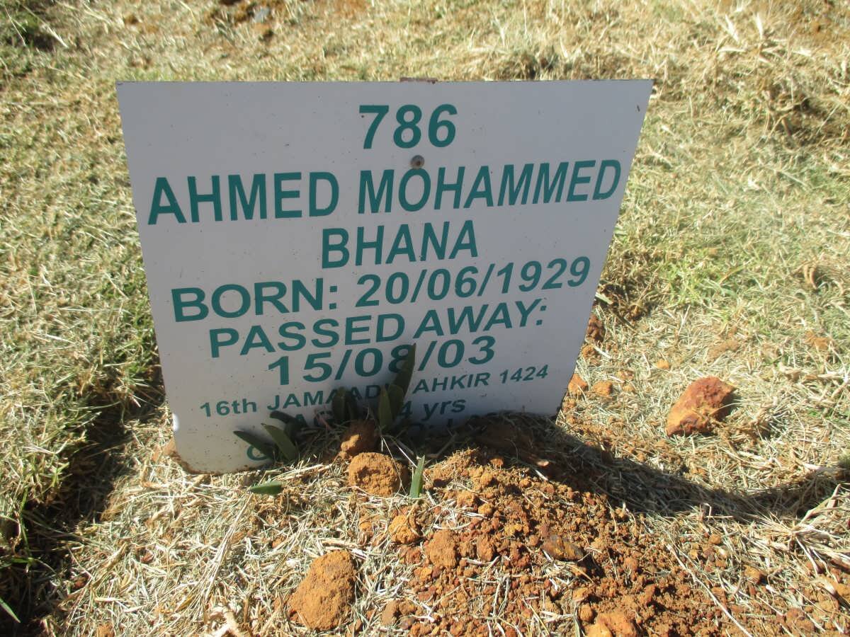 BANA Ahmed Mohammed 1929-2003
