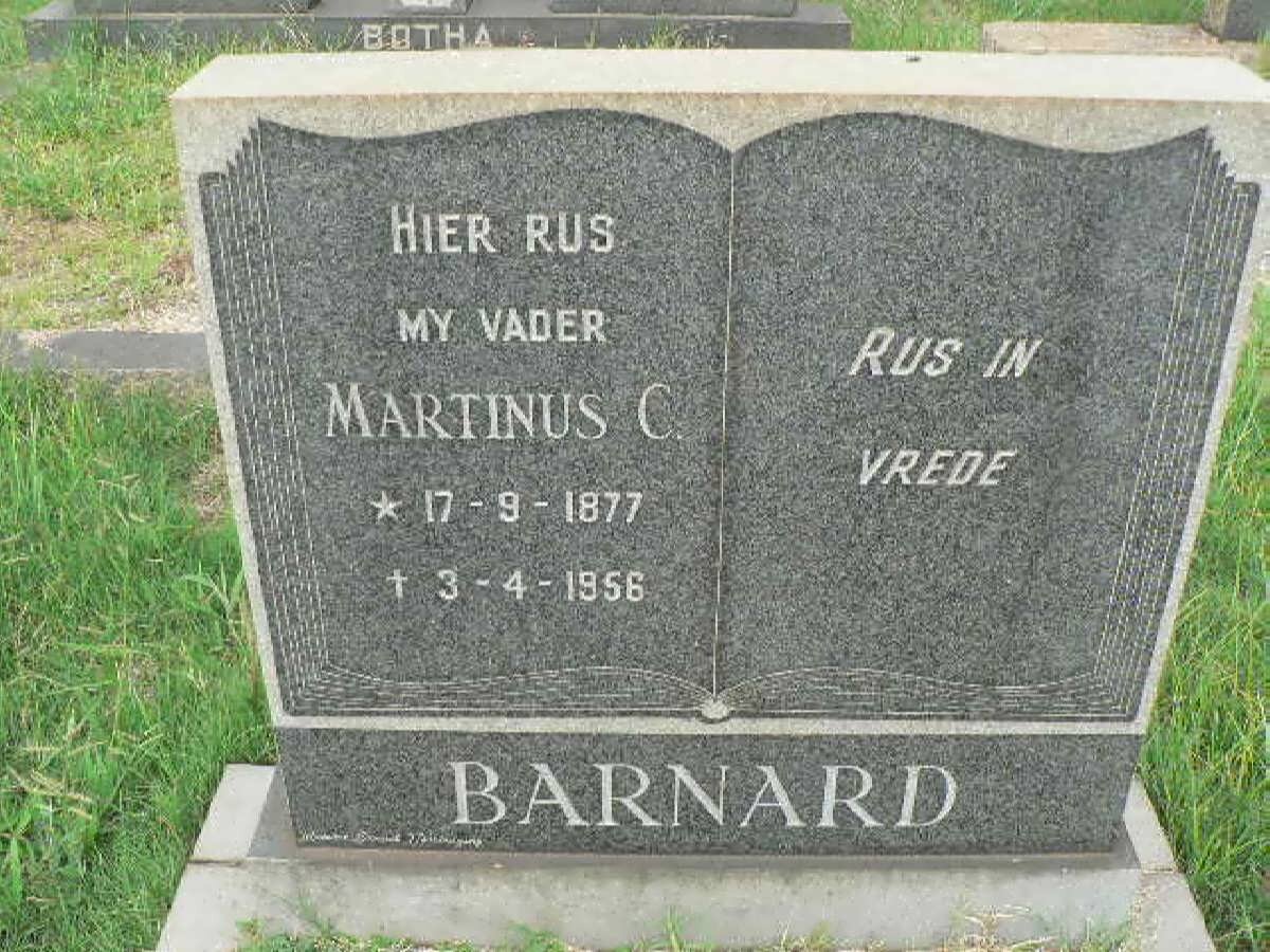 BARNARD Martinus C. 1877-1956