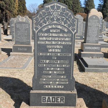 BADER Max Joseph -1931