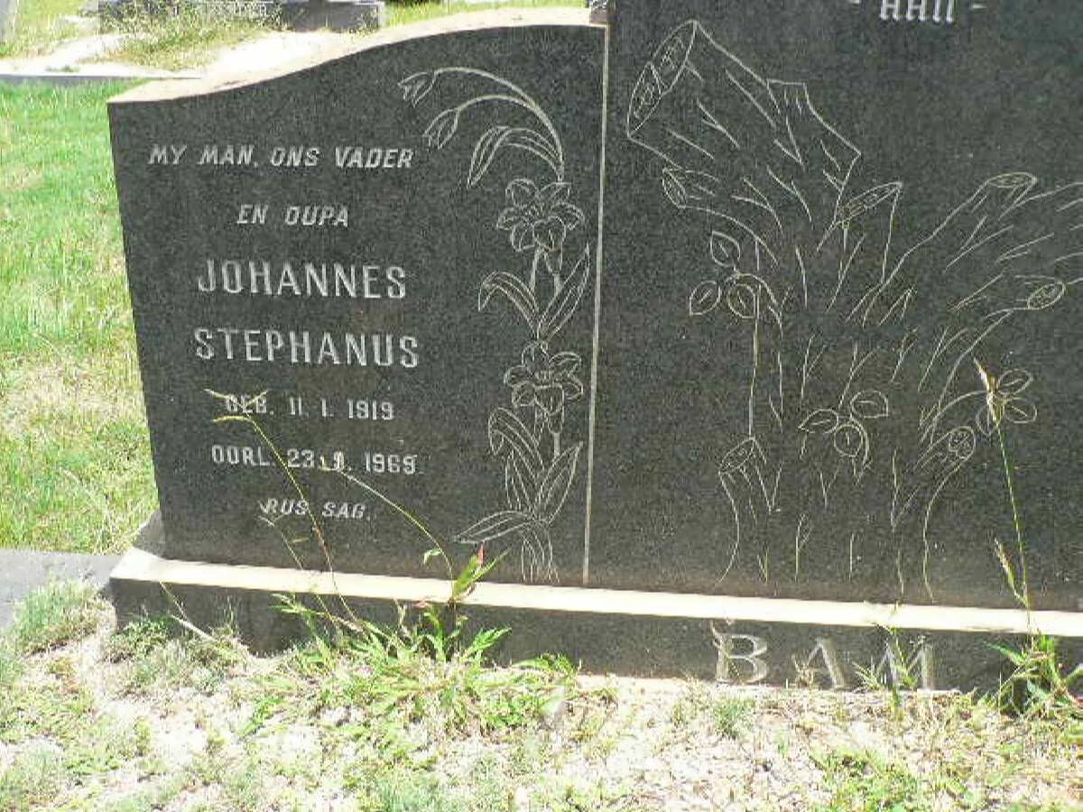 BAM Johannes Stephanus 1919-1969