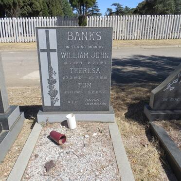BANKS William John 1898-1980 &amp; Theresa 1902-1981 :: BANKS Tom 1925-1957
