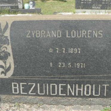 BEZUIDENHOUT Zybrand Lourens 1897-1971