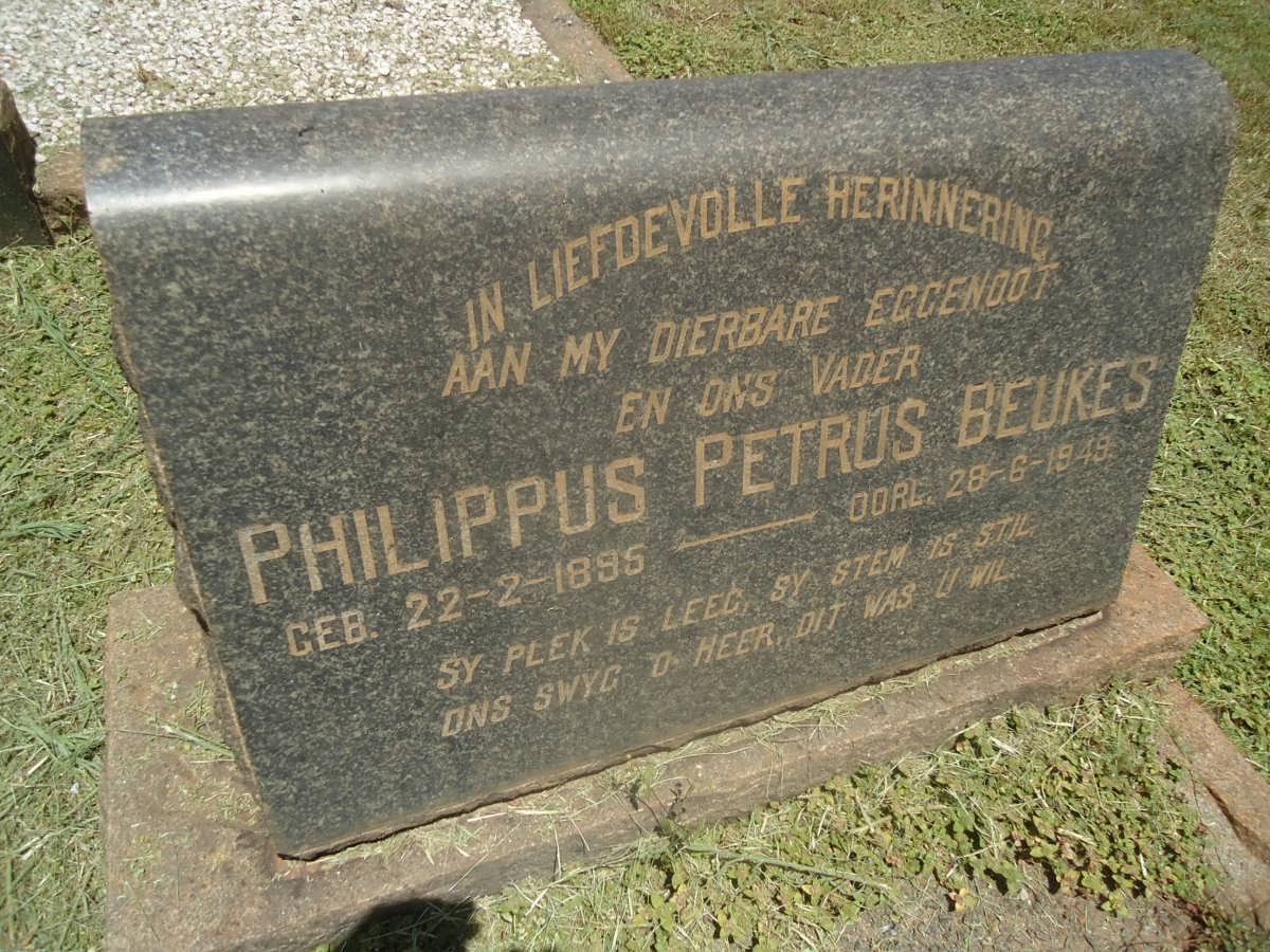BEUKES Philippus Petrus 1895-1949