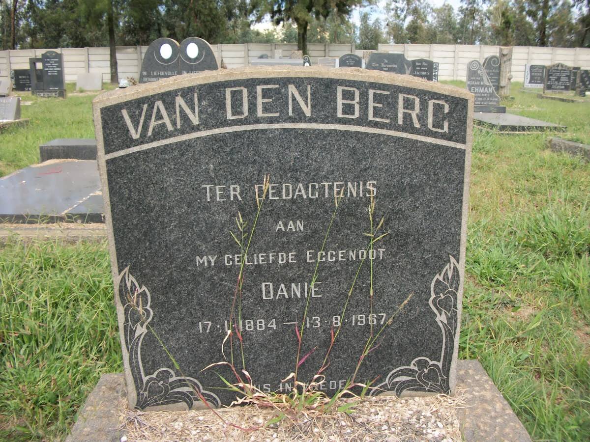 BERG Danie, van den 1884-1967