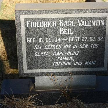 BEIL Friedrich Karl Valentin 1904-1982