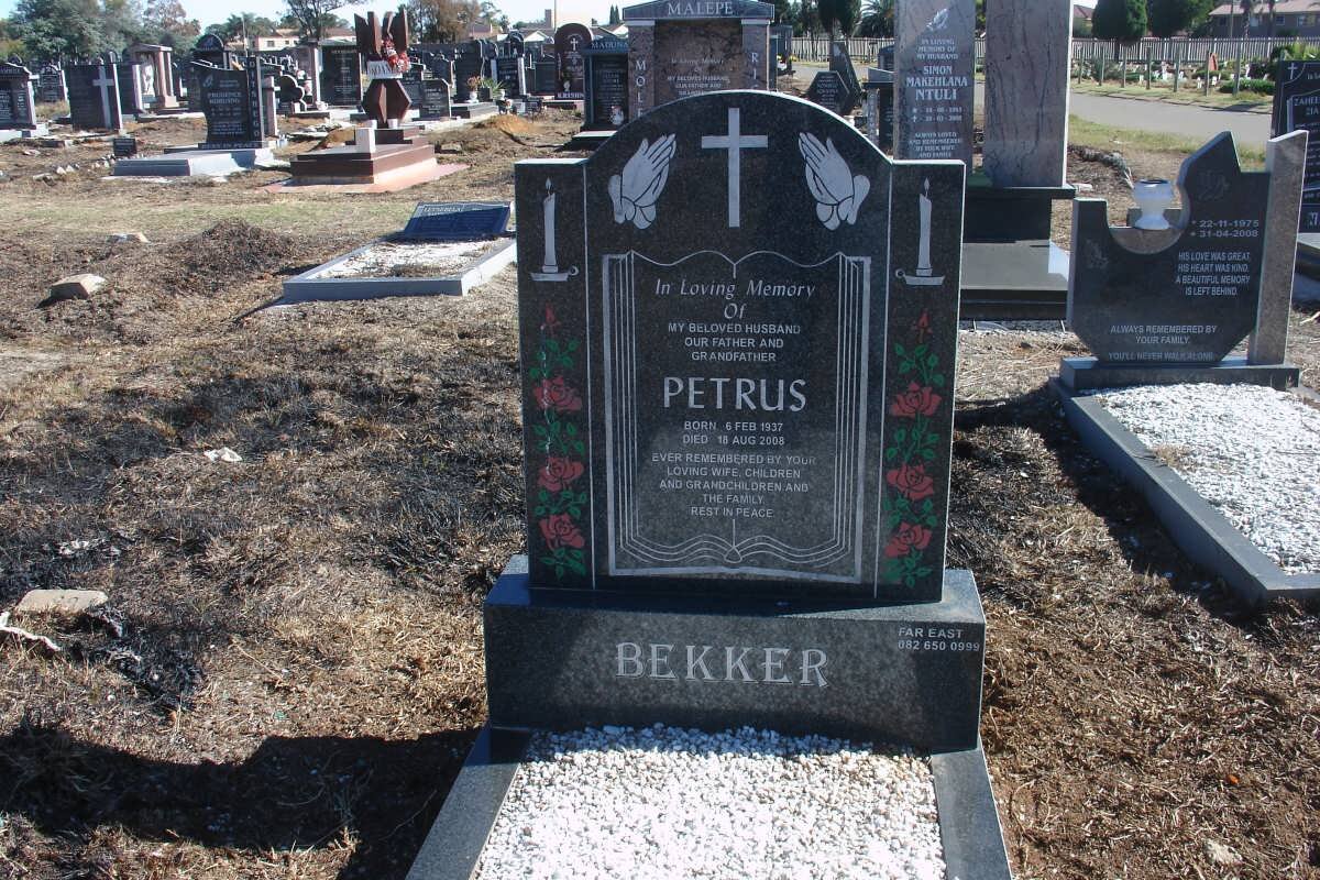 BEKKER Petrus 1937-2008
