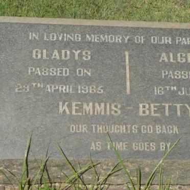 BETTY Algernon -1965, KEMMIS &amp; Gladys -1965