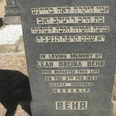 BEHR Leah Breina -1925