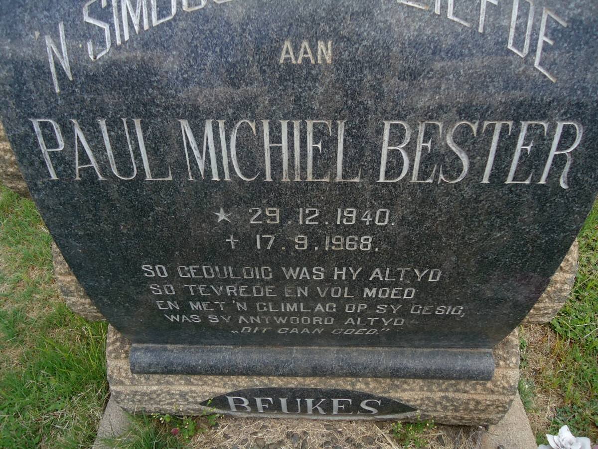 BESTER Paul Michiel 1940-1968