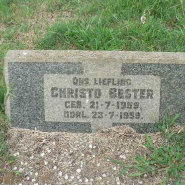 BESTER Christo 1959-1959