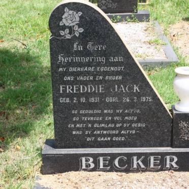 BECKER Freddie Jack 1931-1975
